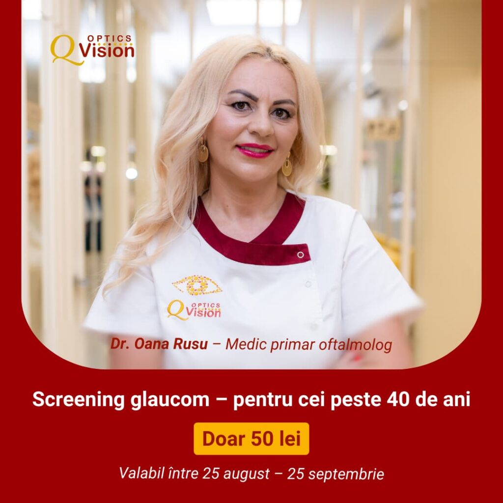 Screening glaucom pentru persoanele peste 40 de ani
