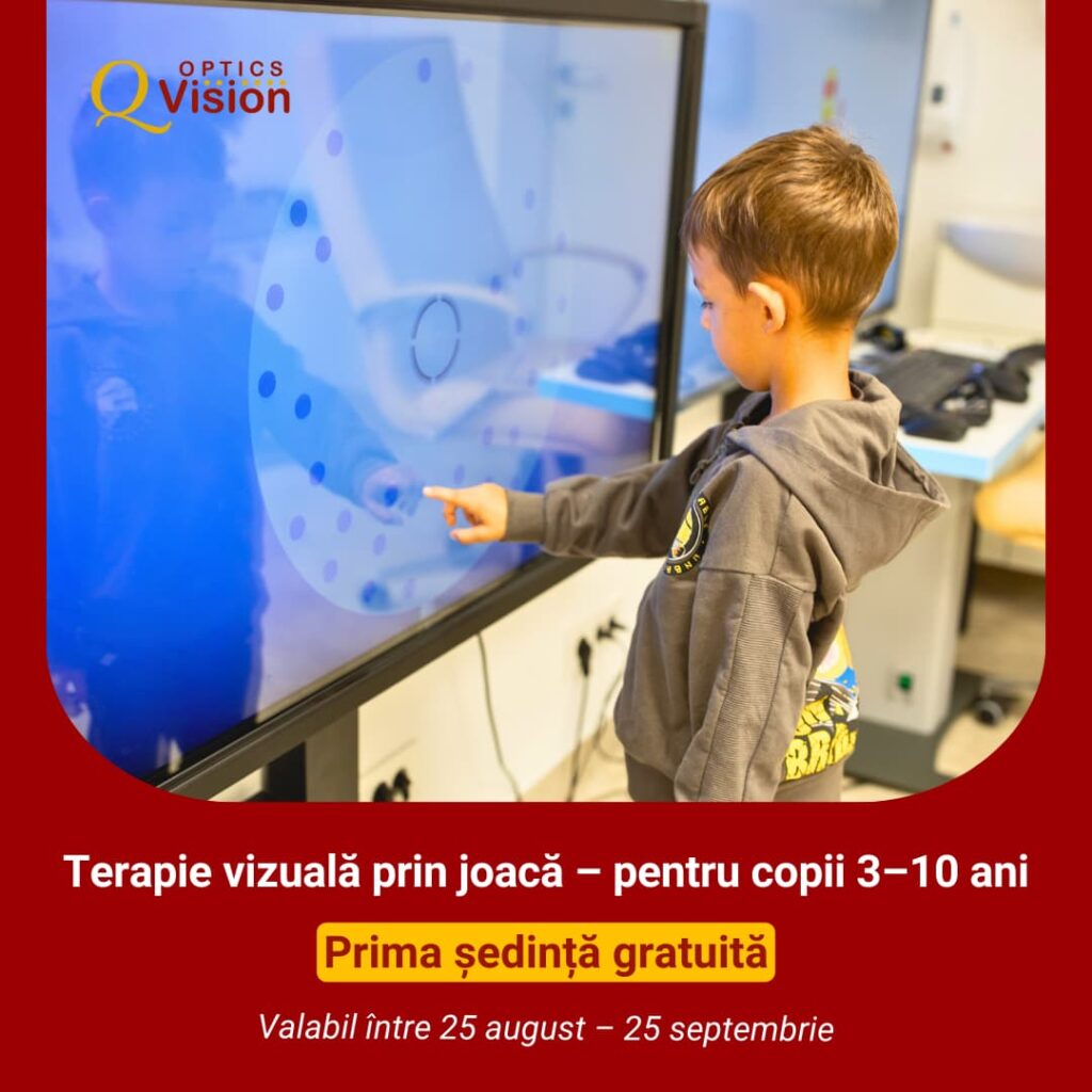 Terapie vizuală prin joacă pentru copii 3–10 ani