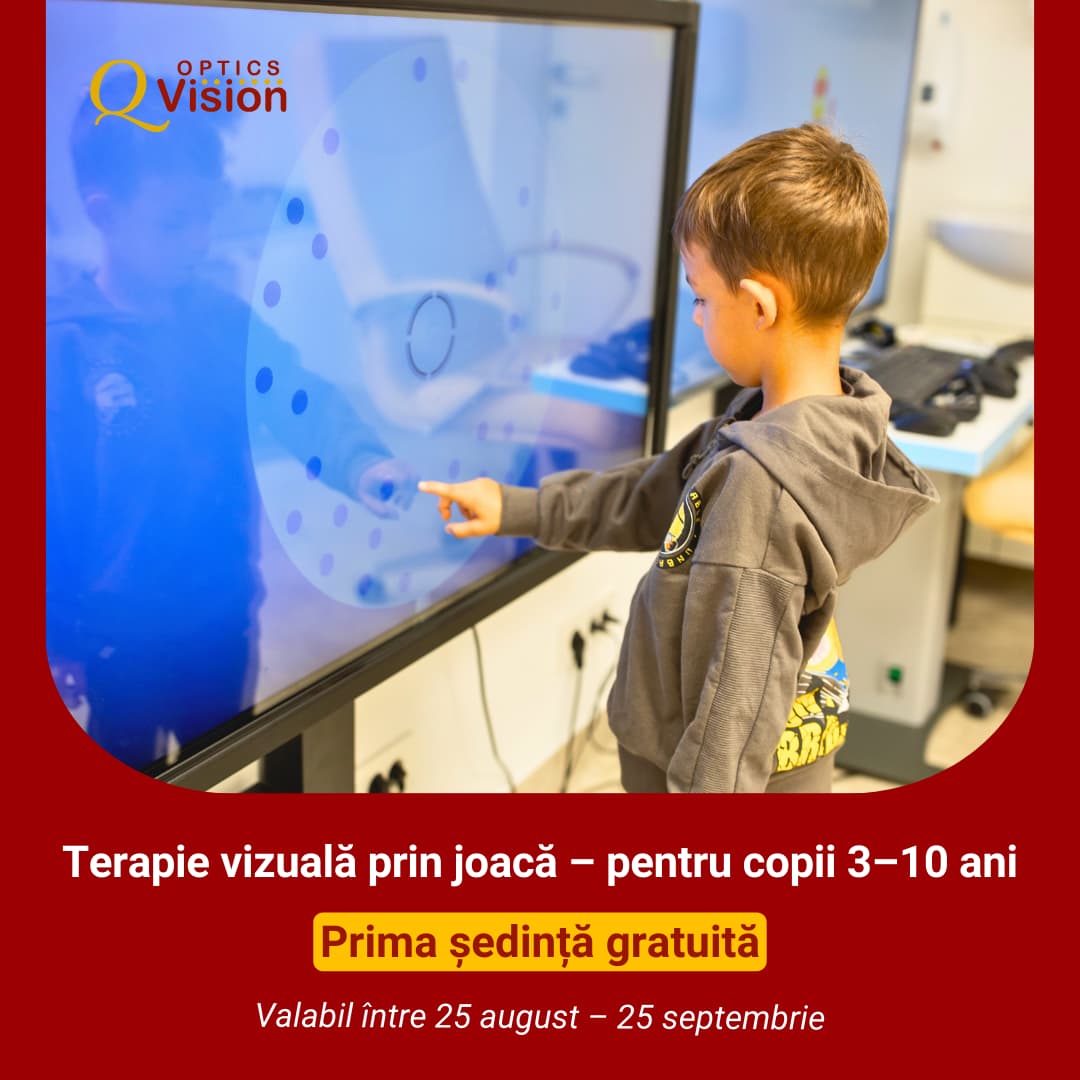 Terapie vizuală prin joacă pentru copii 3–10 ani